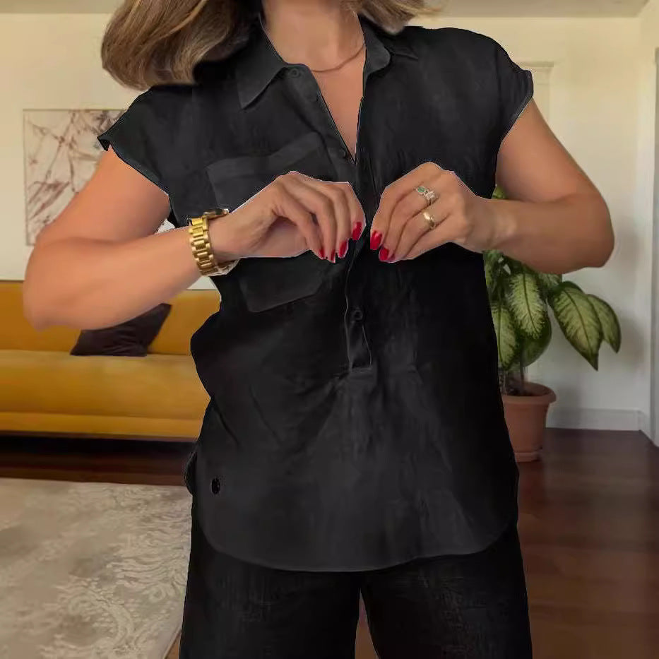 💝💝Last day 50%OFF🔥Women's Summer Linen Casual Shirt Wide-Leg Pants Two-Piece Suit(Buy 2 Free Shipping)