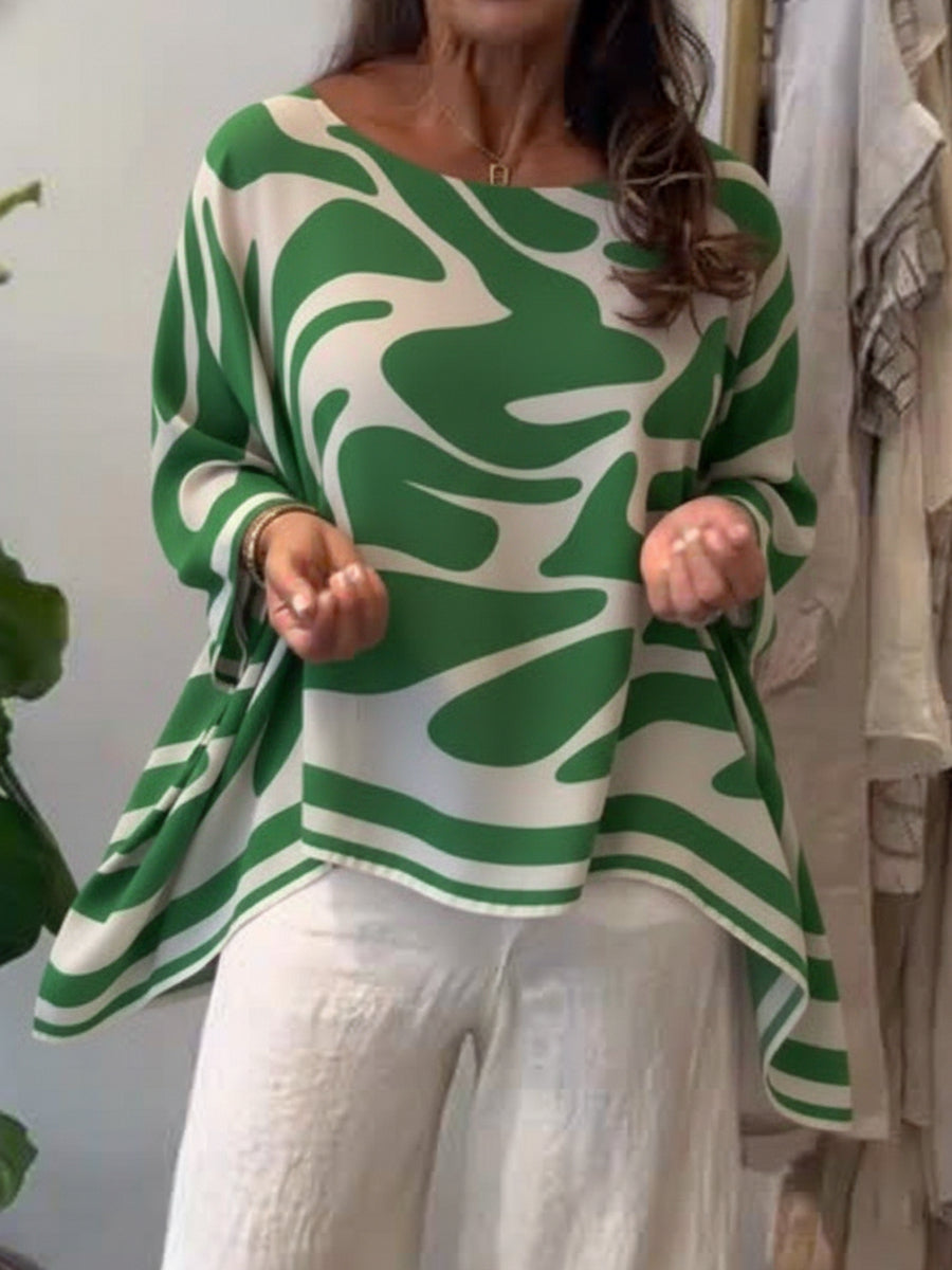 💝💝Loose-fitting Casual Printed Chiffon Top