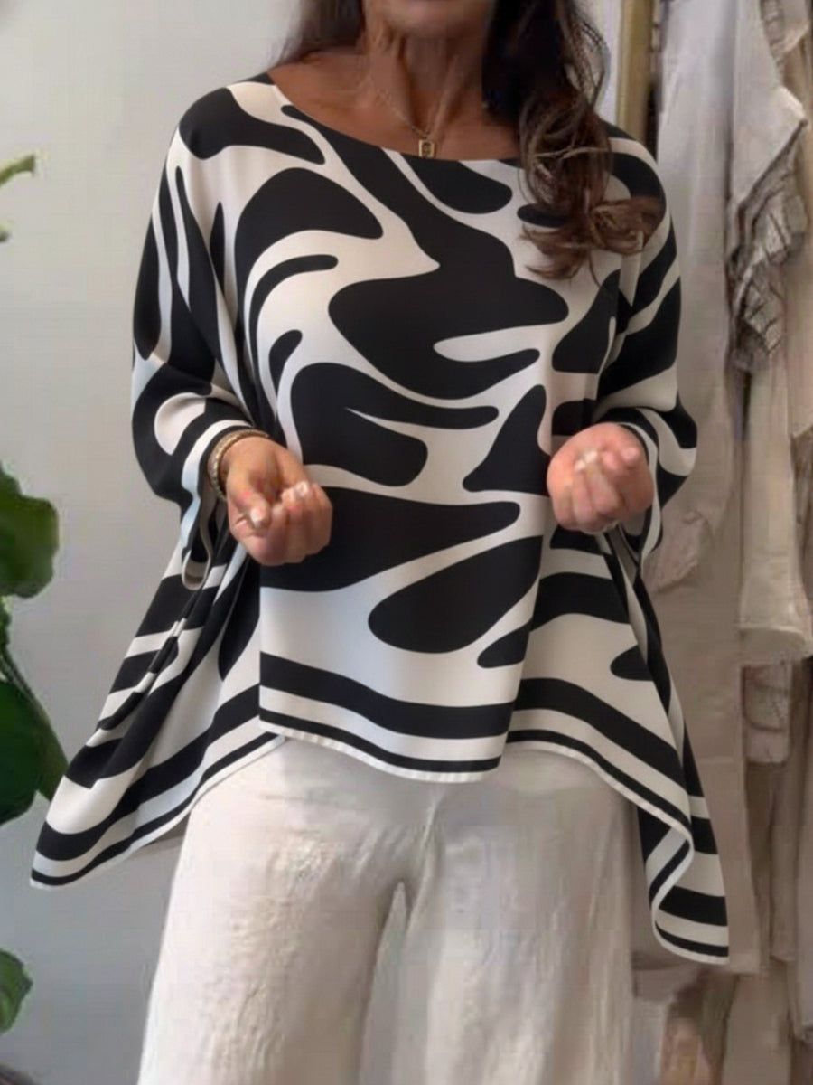 💝💝Loose-fitting Casual Printed Chiffon Top